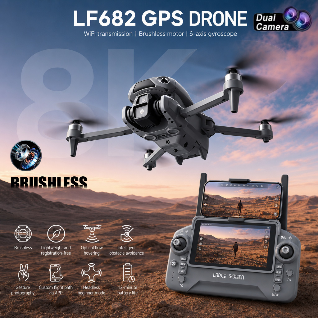 Drone Multispectral - طائرة بدون طيار LF682 جديدة بكاميرا