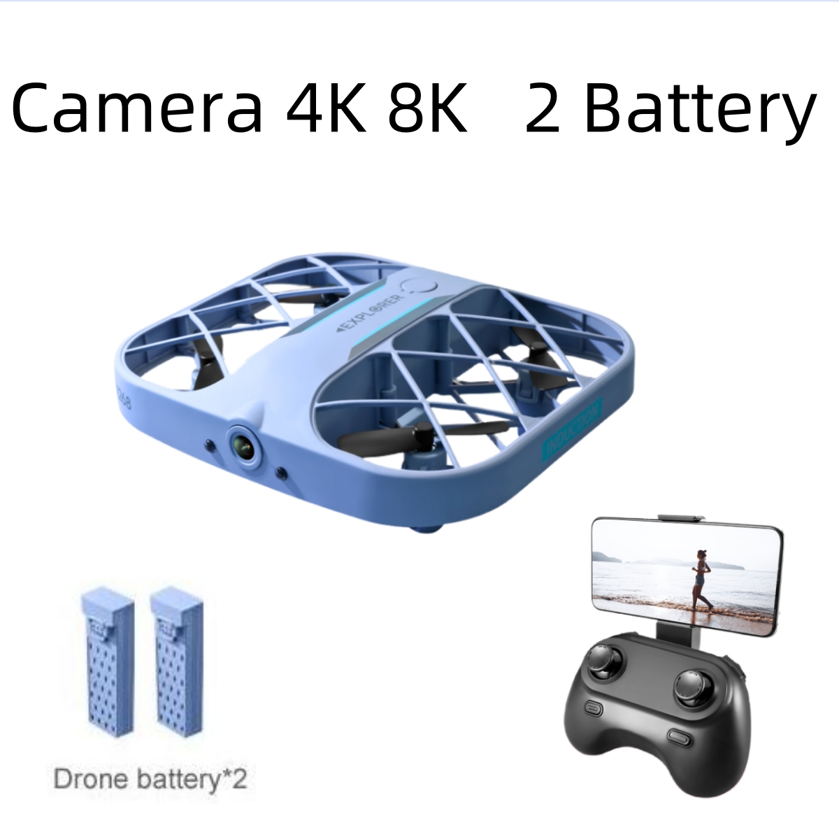 طائرة JJRC H107 FPV RC بدون طي - مراجعة Drone Lidar وسعره